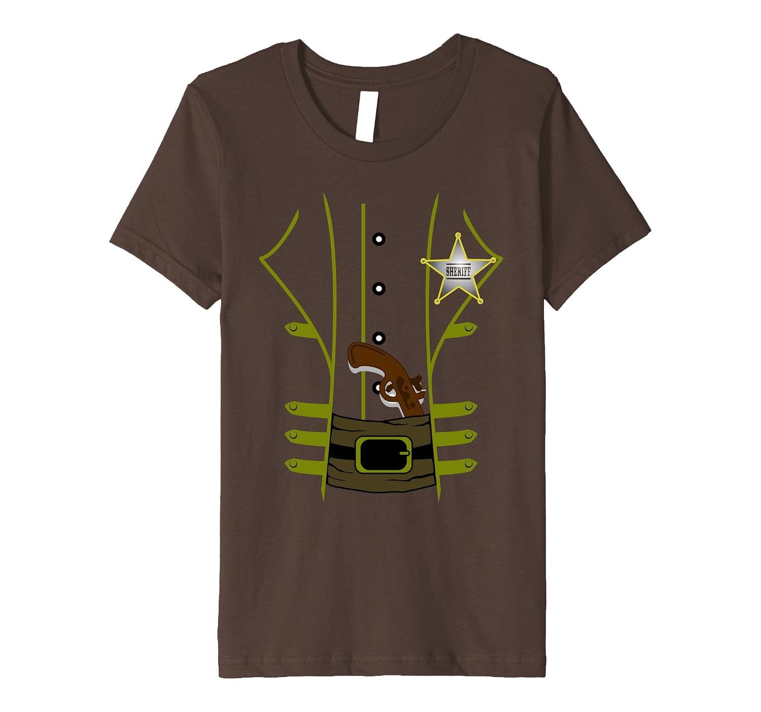 Western Sheriff Costume Tshirt - Men Women Youth Shirt