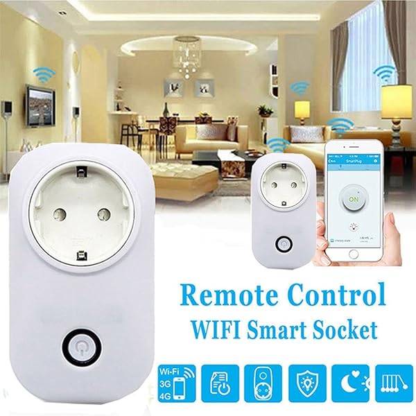 S20 Telfono Wifi Mando a distancia inalmbrico Smart Home Socket de alimentacin EU US UK Para Sonoff