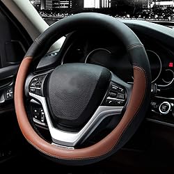 Valleycomfy Microfiber Leather Steering Wheel