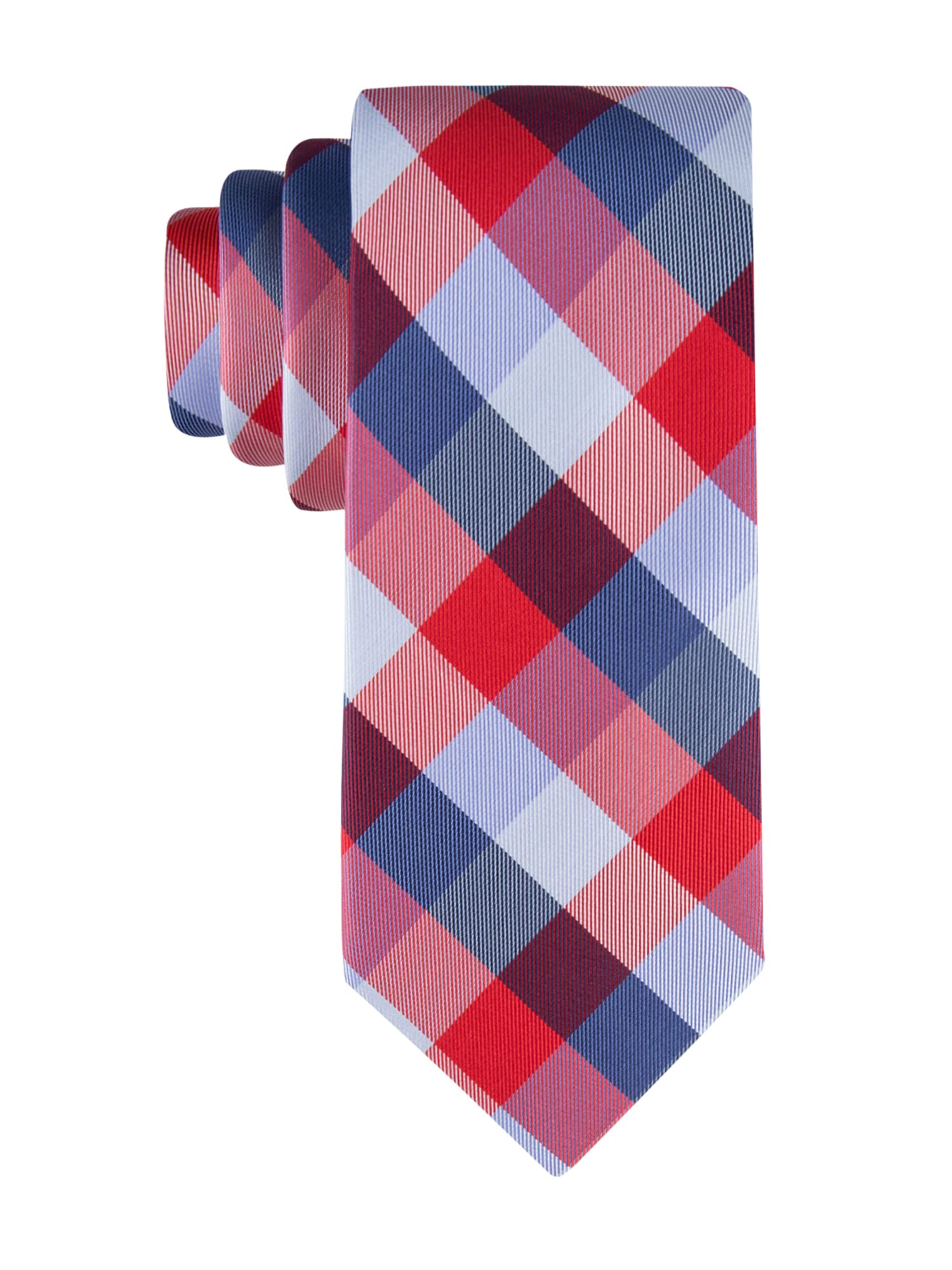 Tommy Hilfiger Men’s Buffalo Tartan Tie, Red, One Size
