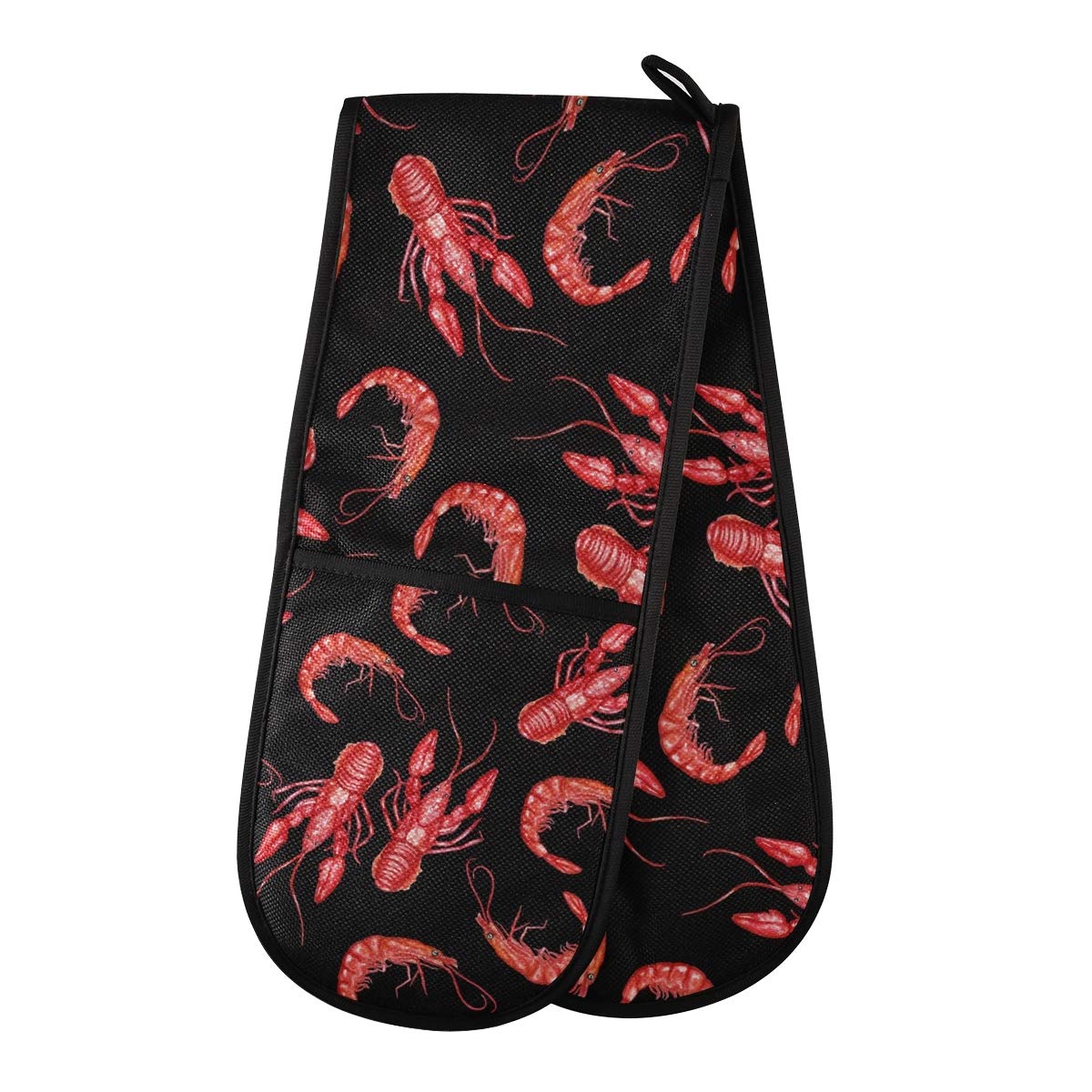 ZZXXB Lobster Double Oven Mitt Heat Resistant Non-Slip Kitchen Gloves Extra Long 7" x 35" for Cooking Baking Barbecue Grilling — image 1