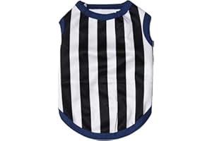 Petitebella Straight Stripes Puppy Dog Shirt (Black/White, Small)