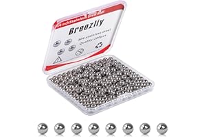 Breezliy 200 Pieces 1/4" Bracket Bike Loose Bearing Balls Stainless Steel 304