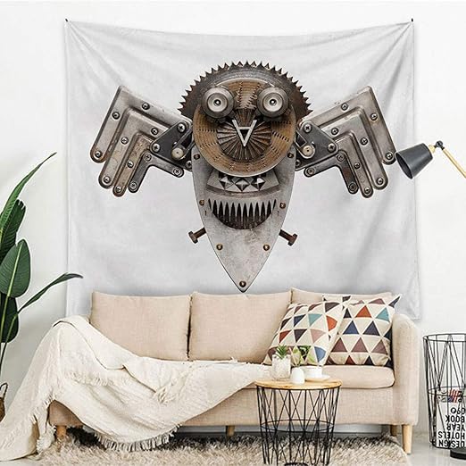 Miles Ralph - Tapiz bohemio industrial para colgar en la pared, diseño