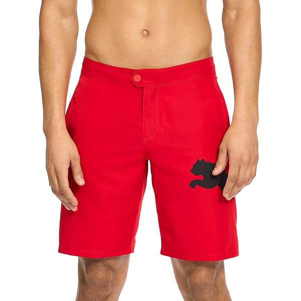 PUMA Men's Number One Logo Volley Swim Board Short, High