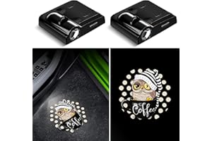 VAITARKLI Car Door Lights Projector, 2PCS Car Door Projector Lights Wireless Universal Welcome Courtesy Ghost Shadow Lamp Fit for All Car Models (Coffee Eagle)