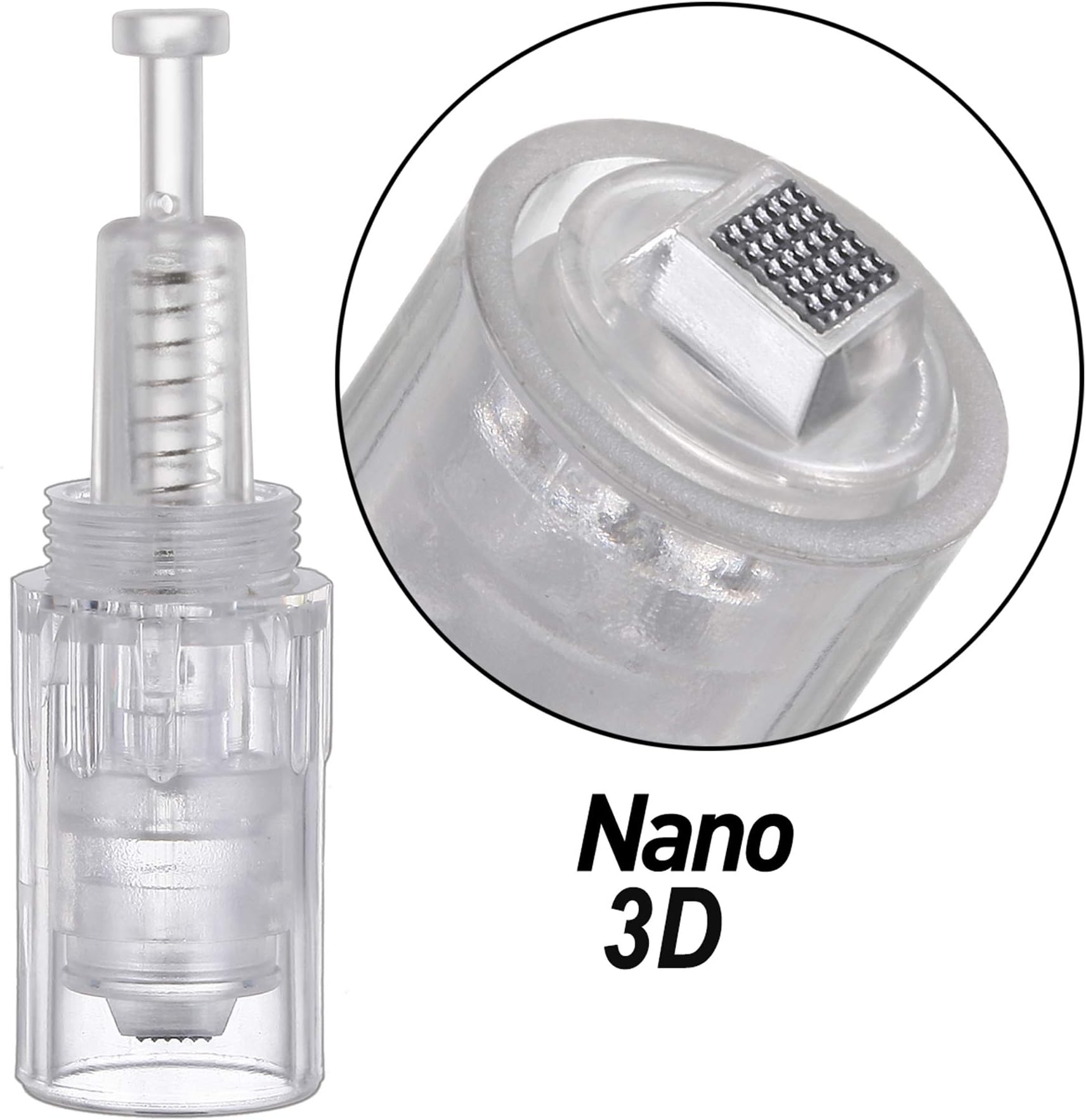 10 Pieces 9/12/36/NANO Round/3D/5D Pins Replacement Cartridges Needles Derma Pen for Auto Derma Micro Needle and Spiral Roller Electric Pen
