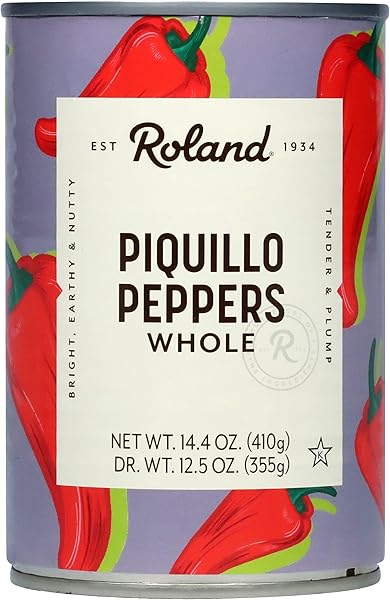 ROLAND FOODS WHOLE RED PIQUILLO PEPPERS, 14.4 OUNCE...