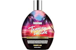 isletan Vanilla Bronzing Tanning Lotion For Tanning Beds, Indoor Tanning Bed Lotion, Sunbed Lotion Accelerator With Bronzer And Accelerator, Outdoor Tanning Lotion For Tattoo Without DHA, 13.5fl.oz