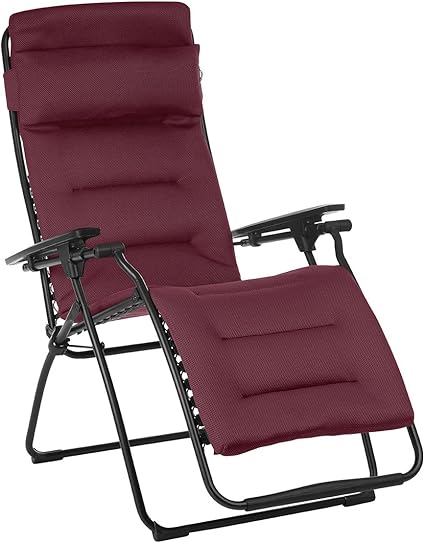 Amazon Com Lafuma Futura Air Comfort Zero Gravity Recliner Bordeaux Red Padded Folding Outdoor Reclining Chair Garden Outdoor Amazon Com Lafuma Futura Air Comfort Zero Gravity Recliner Bordeaux Red Padded Folding Outdoor Reclining Chair Garden Outdoor
