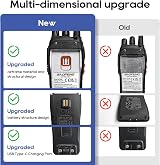 BaoFeng Long Range 2 Way Radios 16 Channels VOX USB Charger 4 Pack view 2