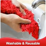 Fogray Extendable Feather Duster with Telescopic Pole Microfiber Bendable Red view 7