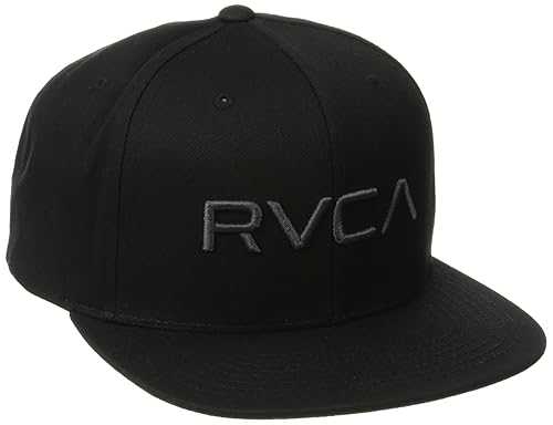 all black rvca hat