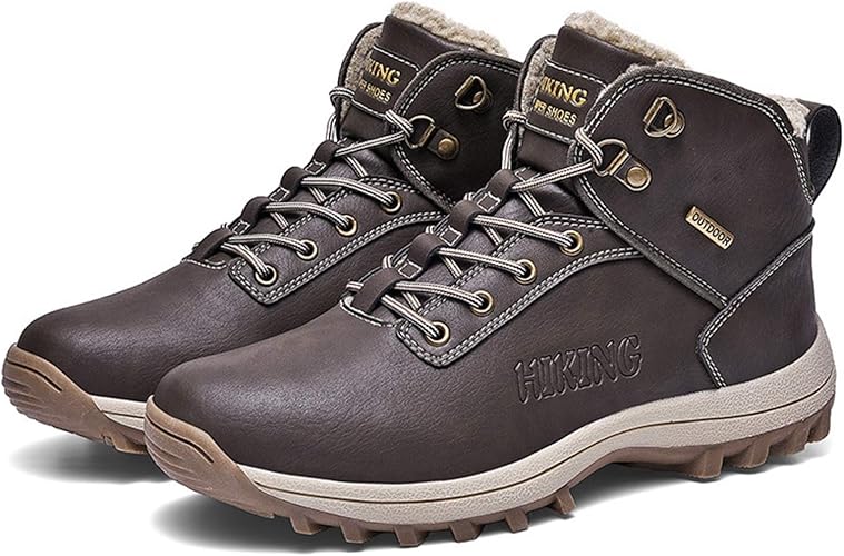 Amazon Donahutt03 メンズ 冬 防寒靴 ブーツ 軽量 冬靴 黒 茶 スニーカー メンズブーツ ボア ショートブーツ ワークブーツ スノーブーツ ウインターブーツ ムートンブーツ 歩きやすい カジュアル 雪靴 通勤 通学 防滑 アウトドアブーツ Donahutt03 ブーツ