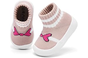 EASHI Baby Sock Shoes With Grip - Infant First Walker Shoes for Girls and Boys - Toddler Slipper Non Slip