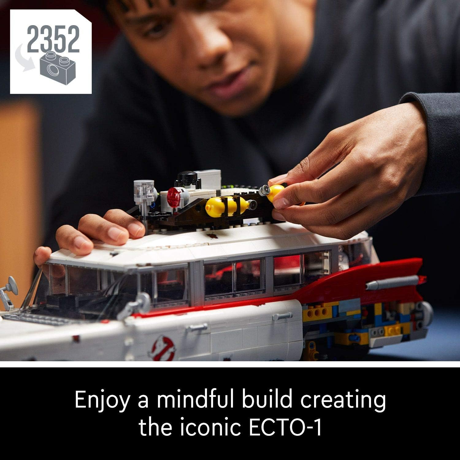 LEGO Icons Ghostbusters ECTO-1 Car Kit, Large Set for Adults Gift Idea for Men Women, Her, Him - Image 4