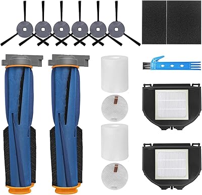 Theresa Hay Ersatzteile für Shark AV2310AE Matrix RV2310AE (nicht RV2310) Matrix Roboter-Staubsauger, 14 Packungen, 2 Hauptbürsten, 2 Filter, 6 Seitenbürsten, 2 Schwammfilter, 2 Schaumstofffilter