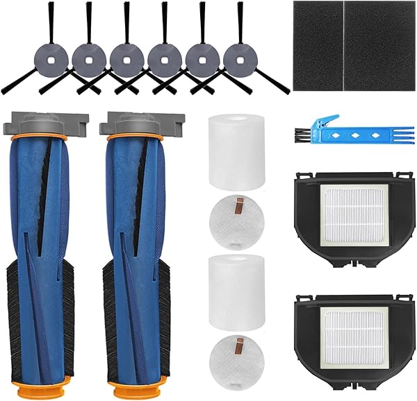 Theresa Hay Ersatzteile für Shark AV2310AE Matrix RV2310AE (nicht RV2310) Matrix Roboter-Staubsauger, 14 Packungen, 2 Hauptbürsten, 2 Filter, 6 Seitenbürsten, 2 Schwammfilter, 2 Schaumstofffilter