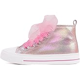 HugRain Toddler Girls Kids Sparkle Fashion Outdoor Walking Sneakers