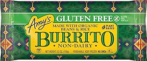 Amy's Frozen Meals, Beans & Rice Burrito, Vegan & Gluten Free, 5.5 oz