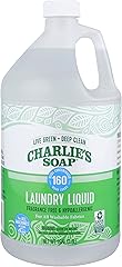Charlie’s Soap Laundry Liquid (160 Loads, 1 Pack) Natural Deep Cleaning Hypoallergenic Laundry Detergent – Eco-Friendly, Safe