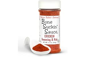 Bone Suckin' Sauce Chicken Seasoning & Rub with Garlic & Sage, Perfect for Chicken, Turkey, Other Poultry, Fish - Brown Sugar, Garlic, Onion, Spices - Non-GMO, Gluten-Free