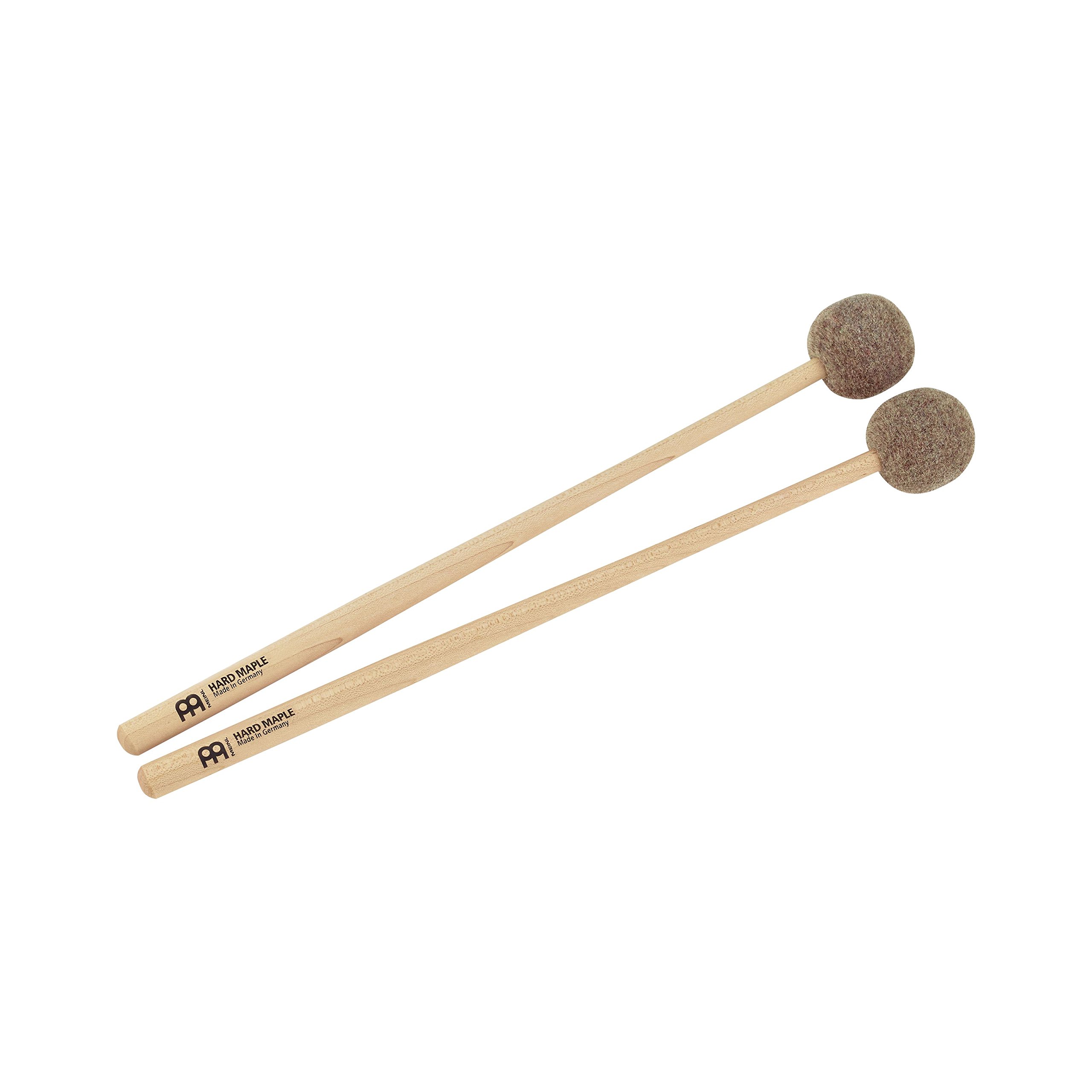 Meinl Percussion Mallets Medium Hard - Medium-Hard Beater for Percussion Instruments - Large Felt Head - Length 12.5 Inches - Maple, Natural (MPM1)