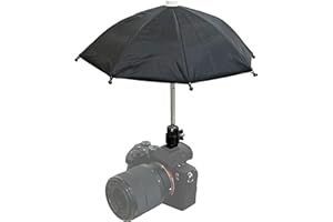 BELTECH Hot Shoe Umbrella/Sunshade, Protects Camera from Rain, Bird Droppings, Sunlight, Snow, Camera Umbrella, Waterproof Camera Accessory
