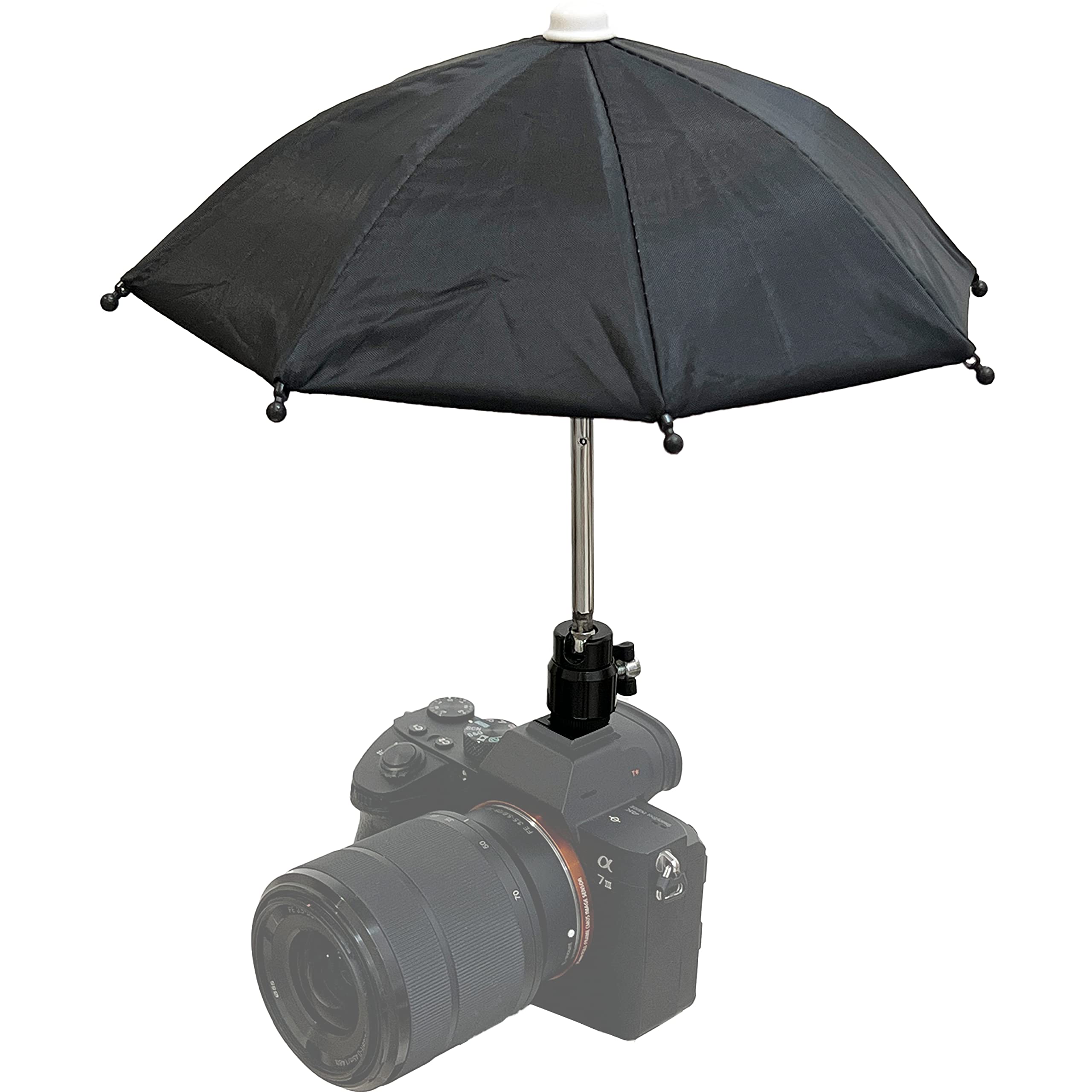 Hot Shoe Umbrella/Sunshade, Protects Camera from Rain, Sunlight, Bird Droppings, Snow, Camera Umbrella, Waterproof Photography Accessory