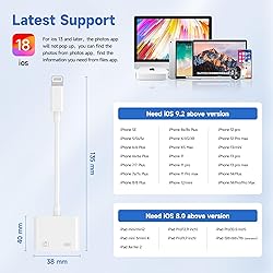 [Apple MFi Certified] Lightning to USB Camera