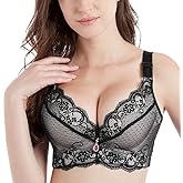 FallSweet Padded Push Up Lace Bras for 34A to 44C Underwire