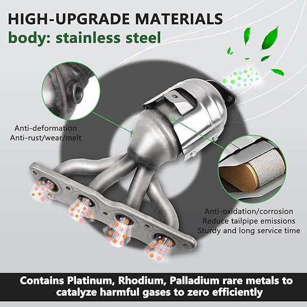 ZAIGANMA UPGRADE CATALYTIC CONVERTER W/GASKET KIT COMPATIBLE WITH 2012 2013 2014 2015 2016 2017 HYUNDAI & KIA – ACCENT, VELOSTER RIO SOUL L4 1.6L REPLACE #674 891, 285102BEF1 DIRECT-FIT(EPA COMPLIANT)