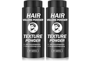 QIUFSSE Hair Styling Powder for Men & Women,Lightweight & Volumizing Hair Texture Powder with Natural Matte Finish,Strong Hold & Long-Lasting polvo texturizador para cabello hombre (2PCS)