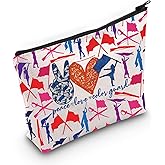 WZMPA Color Guard Cosmetic Makeup Bag Color Guard Inspired Gift Peace Love Color Guard Makeup Zipper Pouch Bag For Women Girls (Color Guard F)