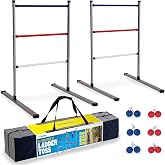 Triumph Premium Ladder Toss Outdoor Game Set with 6 Soft Bola Balls, Travel Carrying Case and Score Trackers - Choose Between Classic and All Pro Series