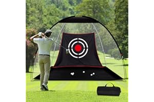 Premium Golf Practice Hitting Net for Backyard and Indoor Driving - Heavy Duty Portable Impact Cage