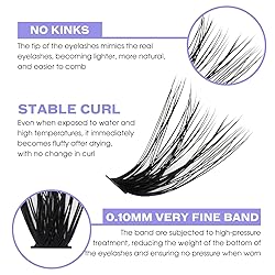 Lash Clusters Individual Cluster Lashes 40D+3D Mink