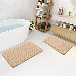 Buganda Memory Foam Bathroom Rug Mat 30x20, Extra