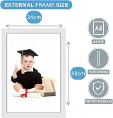 Clay Roberts A4 White Photo Frame – Wall Mount, Portrait or Landscape view 8