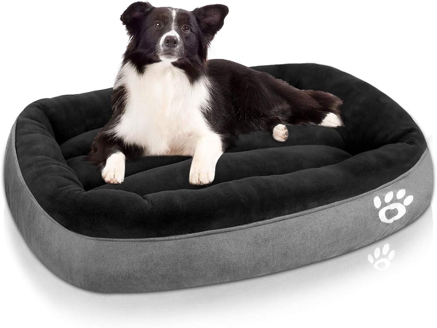 TR pet Dog Bed Large (XL/XXL/XXXL) Washable | Big Calming Pets Dogs Bed for Small, Medium, Large Size Dog Breeds | Warm Rectangle Couch Bed | Non-Slip& Waterproof Bottom