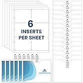 Eaasty Name Tags with Clips and Printable Inserts Clip On Name Badges Customizable Clear ID Badge Holder with Clips 3" x 4" Horizontal PVC for Meeting Seminar Show Event and Conference(50 Pack)