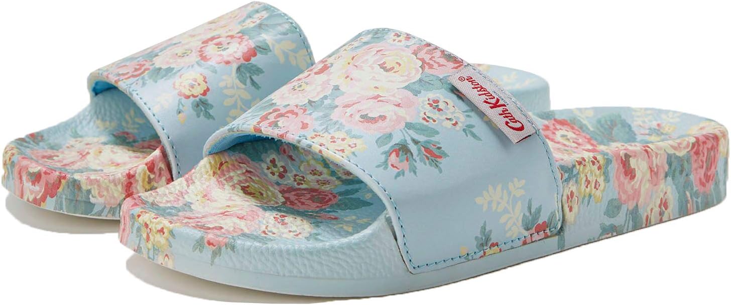 Slydes Cath Kidston Women's Sky Blue Candy Flowers Sliders
