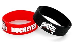 aminco NCAA unisex-adult Wide Bracelet, 2-Pack