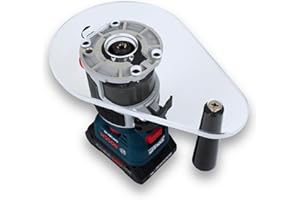 WOOD GRAIN JUNKIE® TrimFit Pro® SINGLE GRIP Router Base Plate, Pre-Drilled, Fits Bosch Colt 18V Cordless Compact Router GKF18V-25