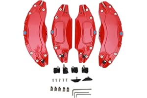 Pcs Aluminum Alloy Disc Brake Caliper Covers for Model Y 19in 20in Wheels | Premium Brake Caliper Protector Guard | Easy Inst