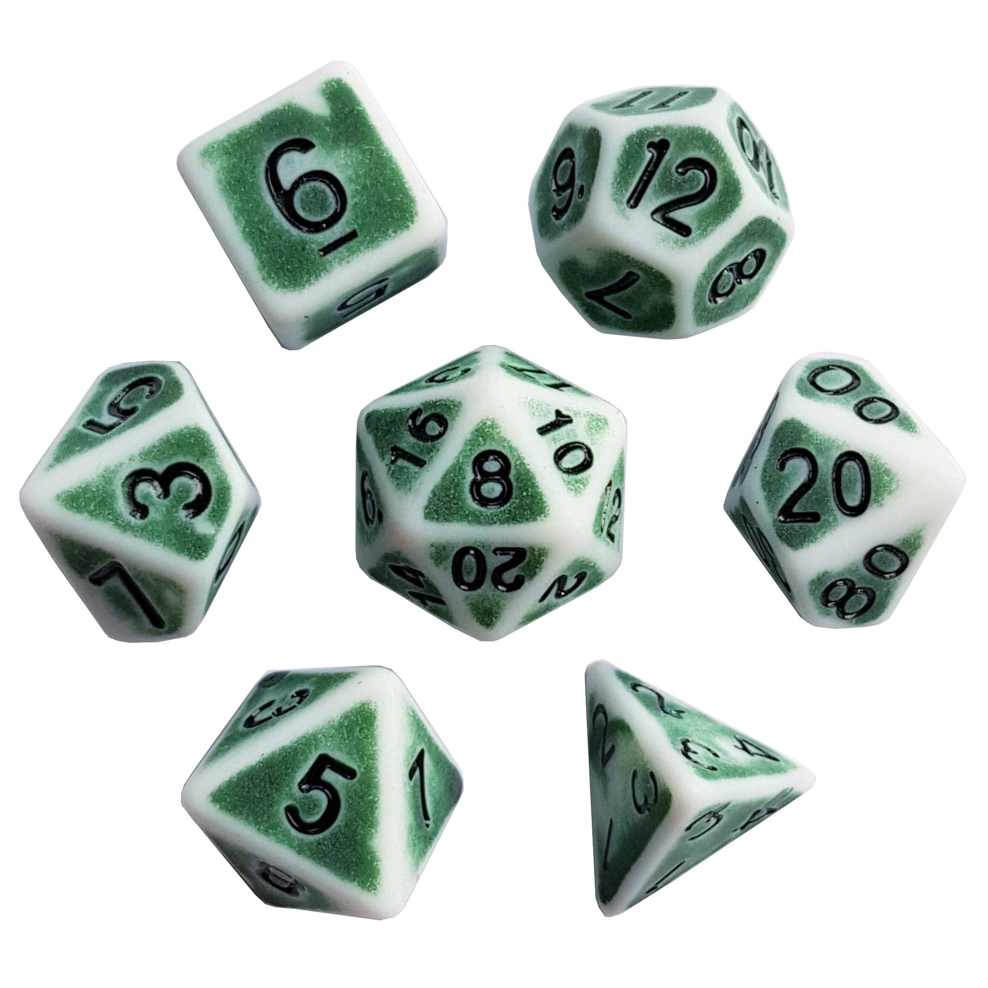 Beast Totem Dice - MULTIPLE SYLES - Polyhedral TTRPG Dice - for RPGs card games and Tabletop RPG's - CHOOSE YOUR STYLE (Green)