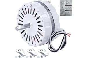 NUOVEPE F0510B2497 White Attic Fan Replacement Motor Kit – Includes F0510B2944 Power Attic Vent Fan Unit, Bridges, and Nylon Locking Nuts – Compatible with Lomanco 18000/2000 Series
