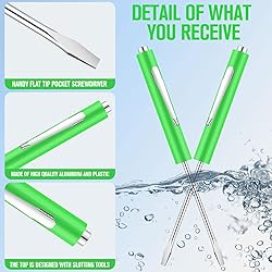 Minatee 30 Pcs Pocket Screwdriver Mini Tops and