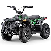 Hover Heart Electric ATV for Kids Teens, 36V Electric 4 Wheeler with Large Metal Frame, 10-15 MPH Speed Control, Dual Suspens