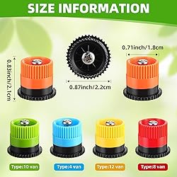 Honoson 16 Pcs Variable Arc Nozzle Radius High